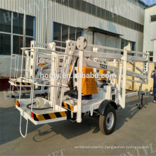 16m self-propelled articulating trailer mounted boom lift